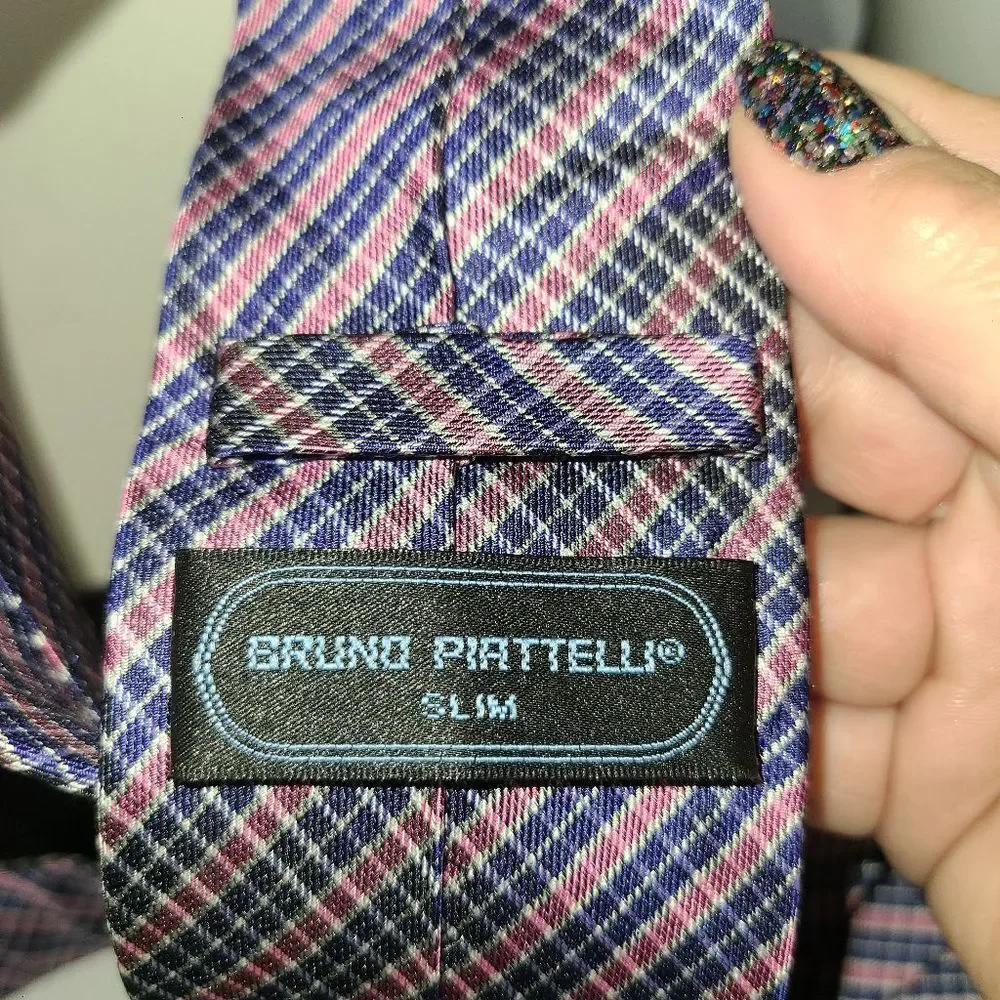 Bruno Piattelli Slim 100% Silk Tie
